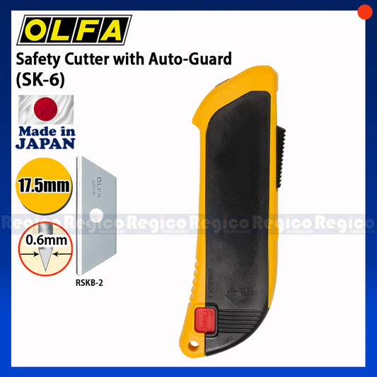 OLFA Safety Cutter with Auto-Guard (SK-6)