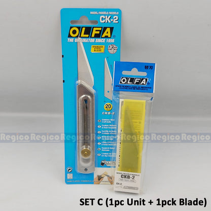 Olfa Stainless Steel Crafting Knife Ck-2/20 CKB-2