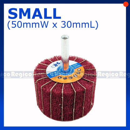 RGC Grit 60 Non-Woven Flap Wheel with Shank for Electric Cordless Hand Drill