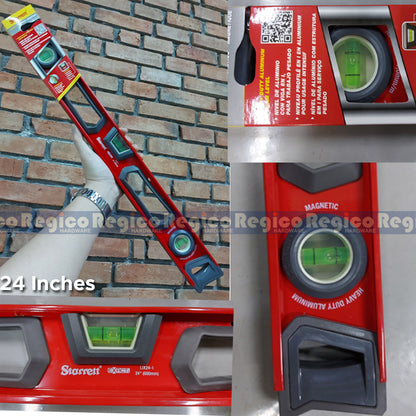 Starrett 24 inches Aluminum 1-Beam Magnetic Level KLIX24 KLIX18