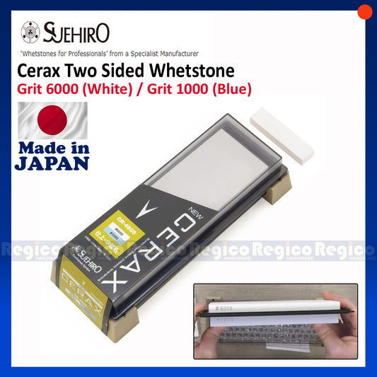 Suehiro Cerax Grit 6k/1k Two Sided Japanese Whetstone Sharpening Stone (CR-4800)