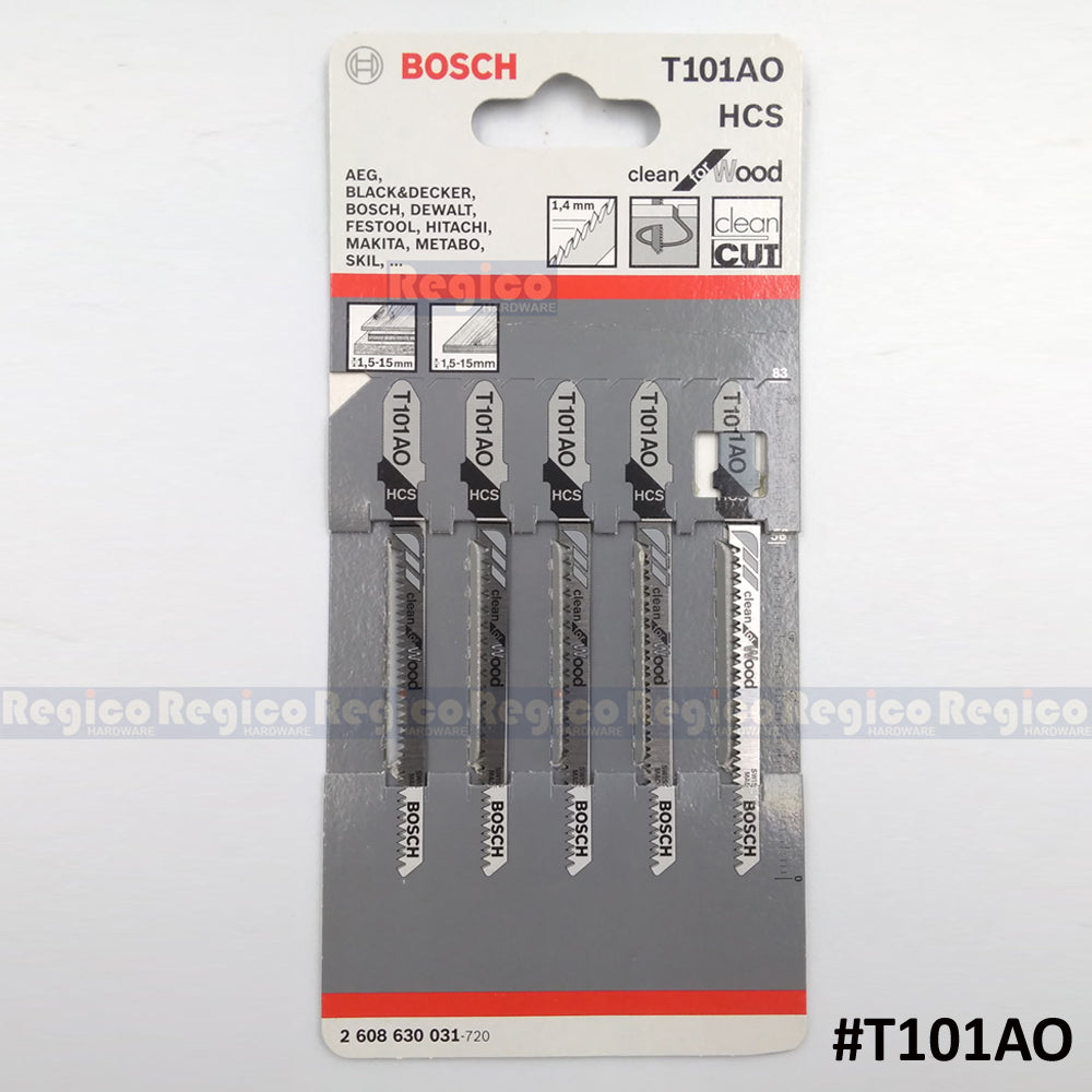 BOSCH Jigsaw Blade Set Clean for Wood 5pcs/set Bosch Accessories