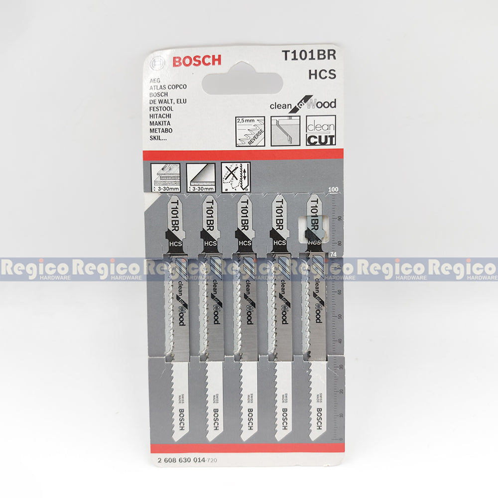 BOSCH Jigsaw Blade Set Clean for Wood 5pcs/set Bosch Accessories