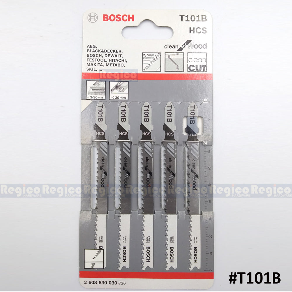 BOSCH Jigsaw Blade Set Clean for Wood 5pcs/set Bosch Accessories