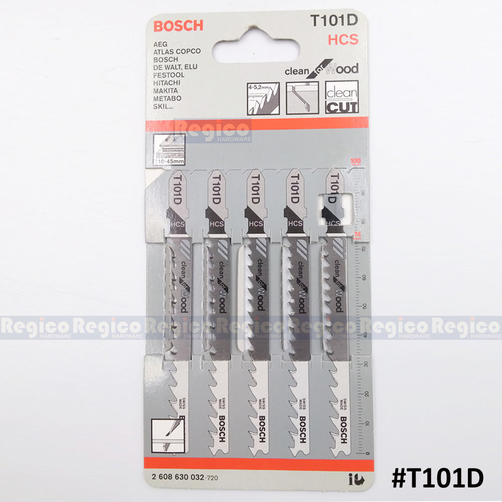 BOSCH Jigsaw Blade Set Clean for Wood 5pcs/set Bosch Accessories