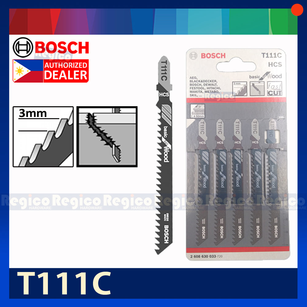 Bosch Jigsaw Blade Set Basic for Wood 5pcs/set Bosch Accessories