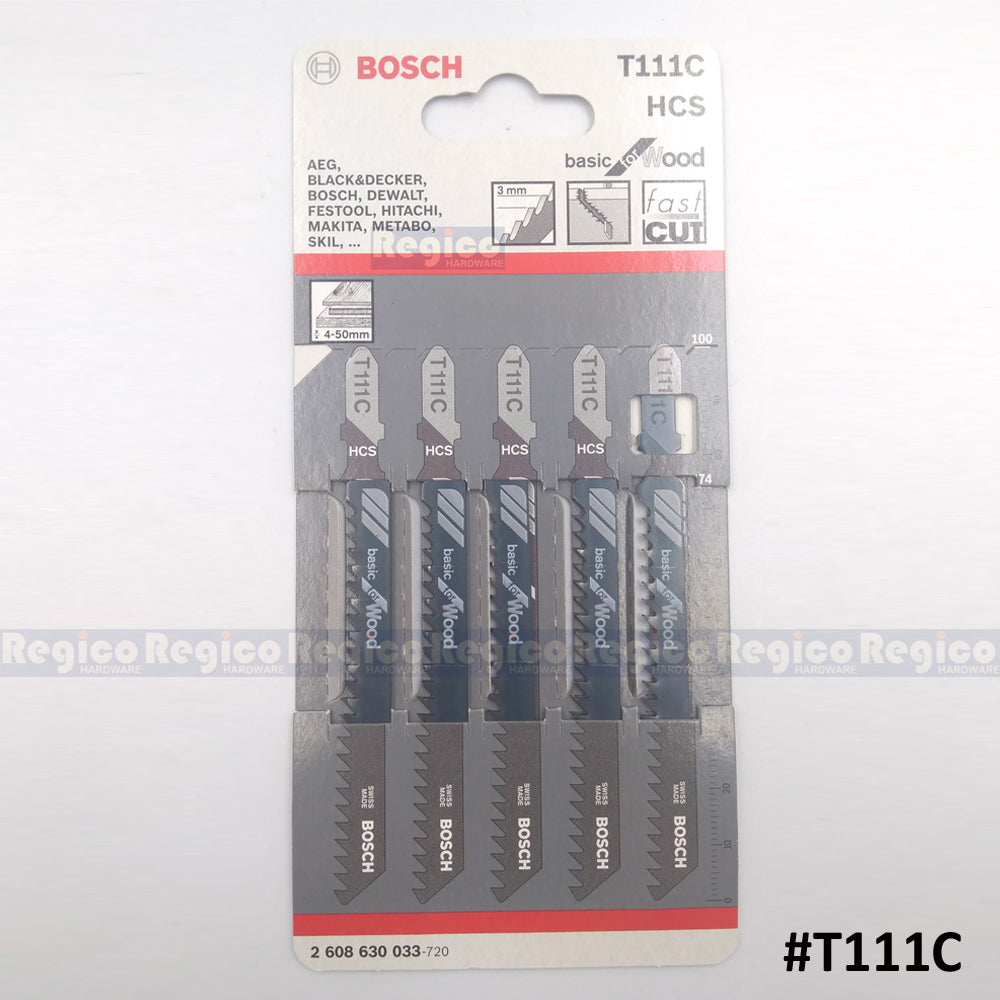Bosch Jigsaw Blade Set Basic for Wood 5pcs/set Bosch Accessories