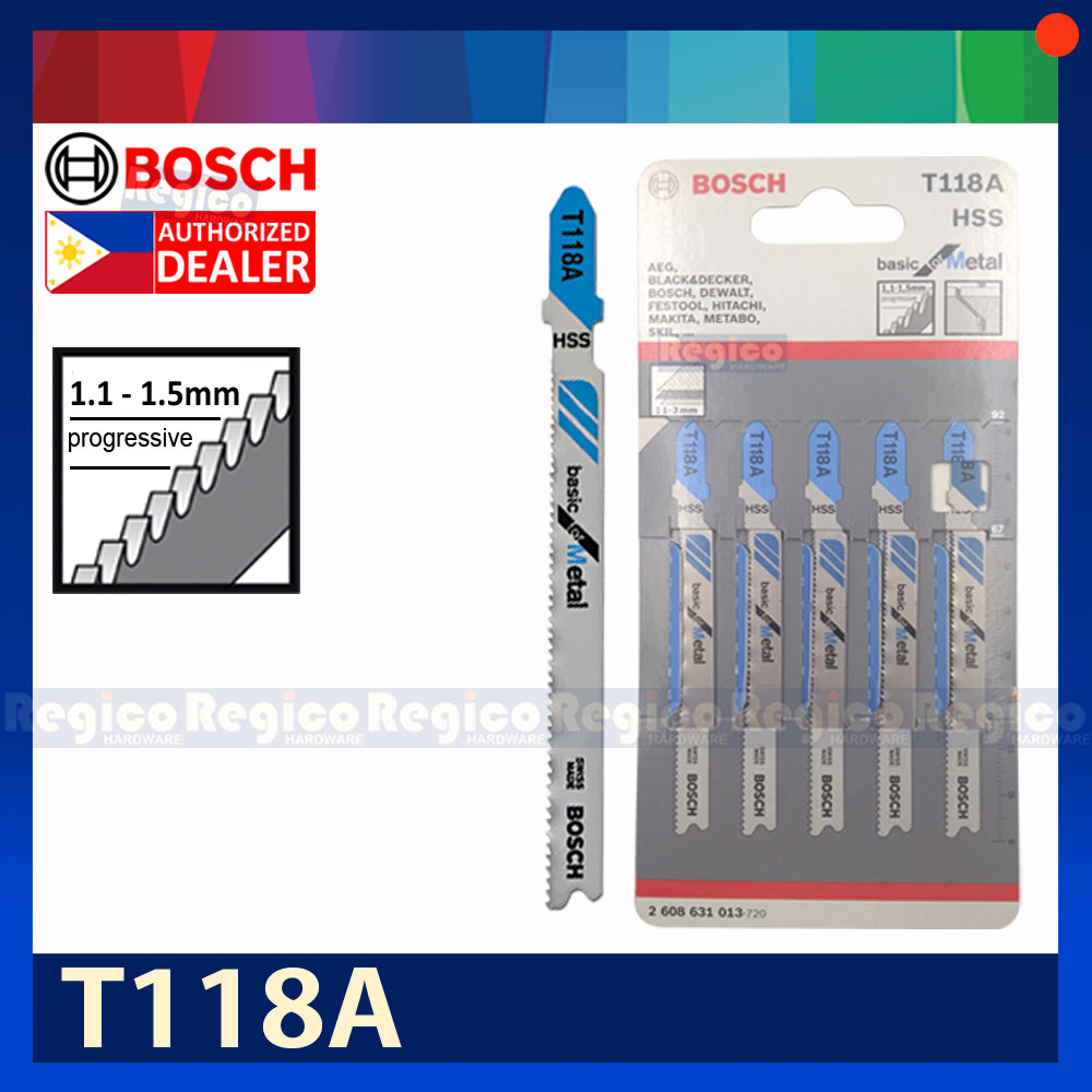 BOSCH Jigsaw Blade Set Basic for Metal 5pcs/set Bosch Accessories