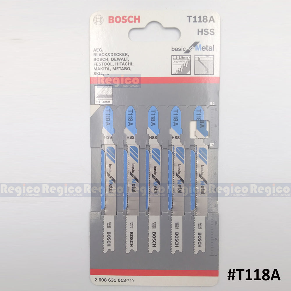 BOSCH Jigsaw Blade Set Basic for Metal 5pcs/set Bosch Accessories