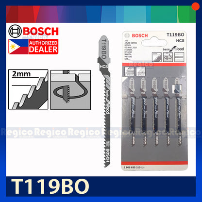Bosch Jigsaw Blade Set Basic for Wood 5pcs/set Bosch Accessories
