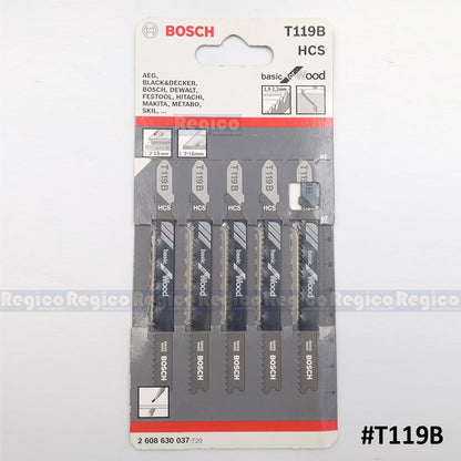 Bosch Jigsaw Blade Set Basic for Wood 5pcs/set Bosch Accessories