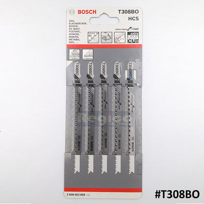 BOSCH Jigsaw Blade Set Extra Clean for Wood 5pcs/set Bosch Accessories