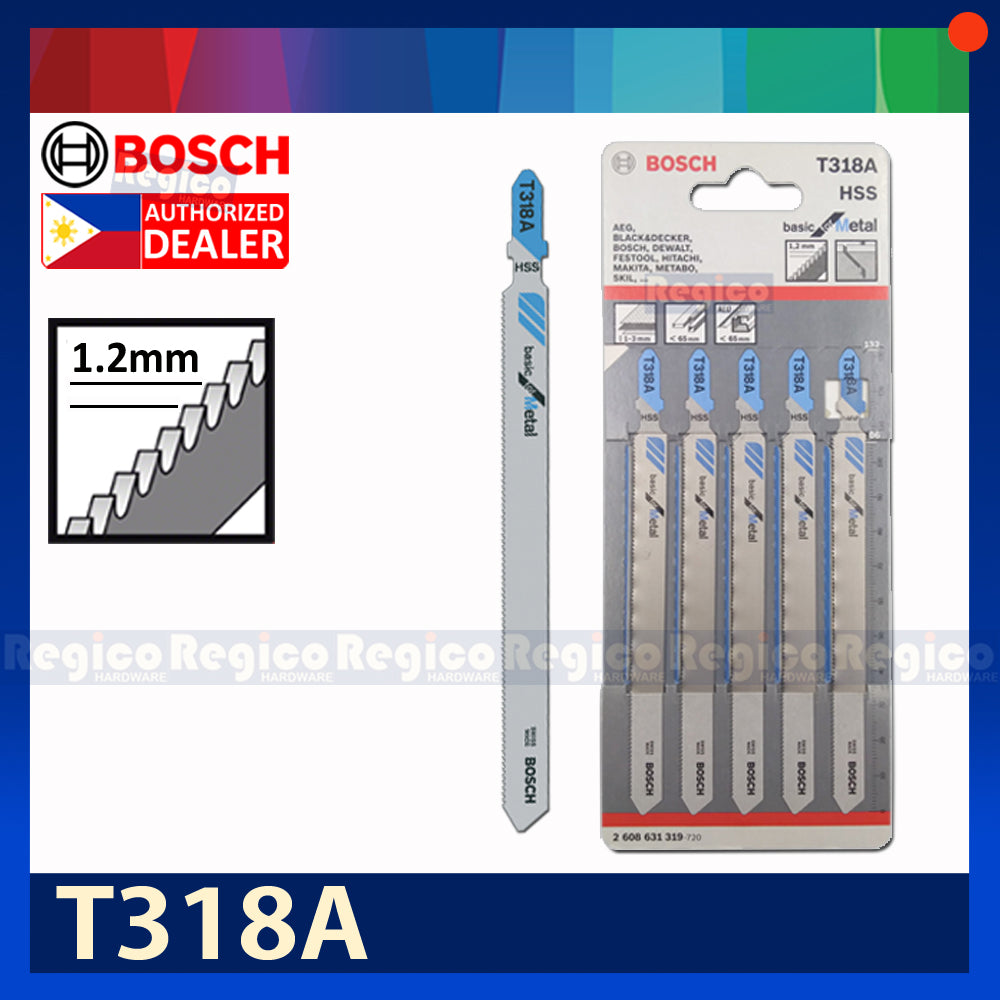 BOSCH Jigsaw Blade Set Basic for Metal 5pcs/set Bosch Accessories