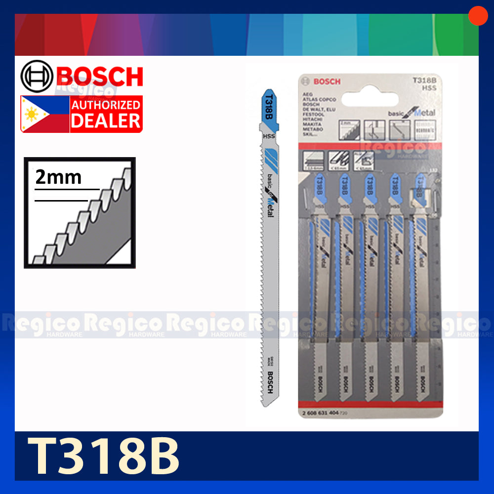 BOSCH Jigsaw Blade Set Basic for Metal 5pcs/set Bosch Accessories
