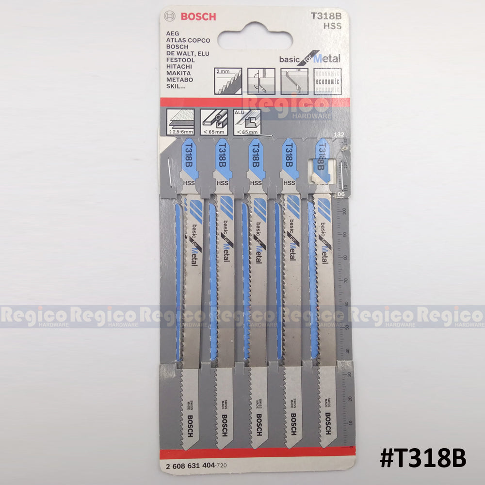 BOSCH Jigsaw Blade Set Basic for Metal 5pcs/set Bosch Accessories