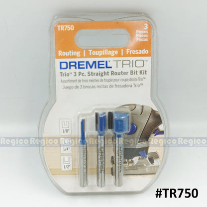 Dremel Trio TR750 TR780 TR770 Straight Specialty Carbide Router Bit Set Dremel Accessories