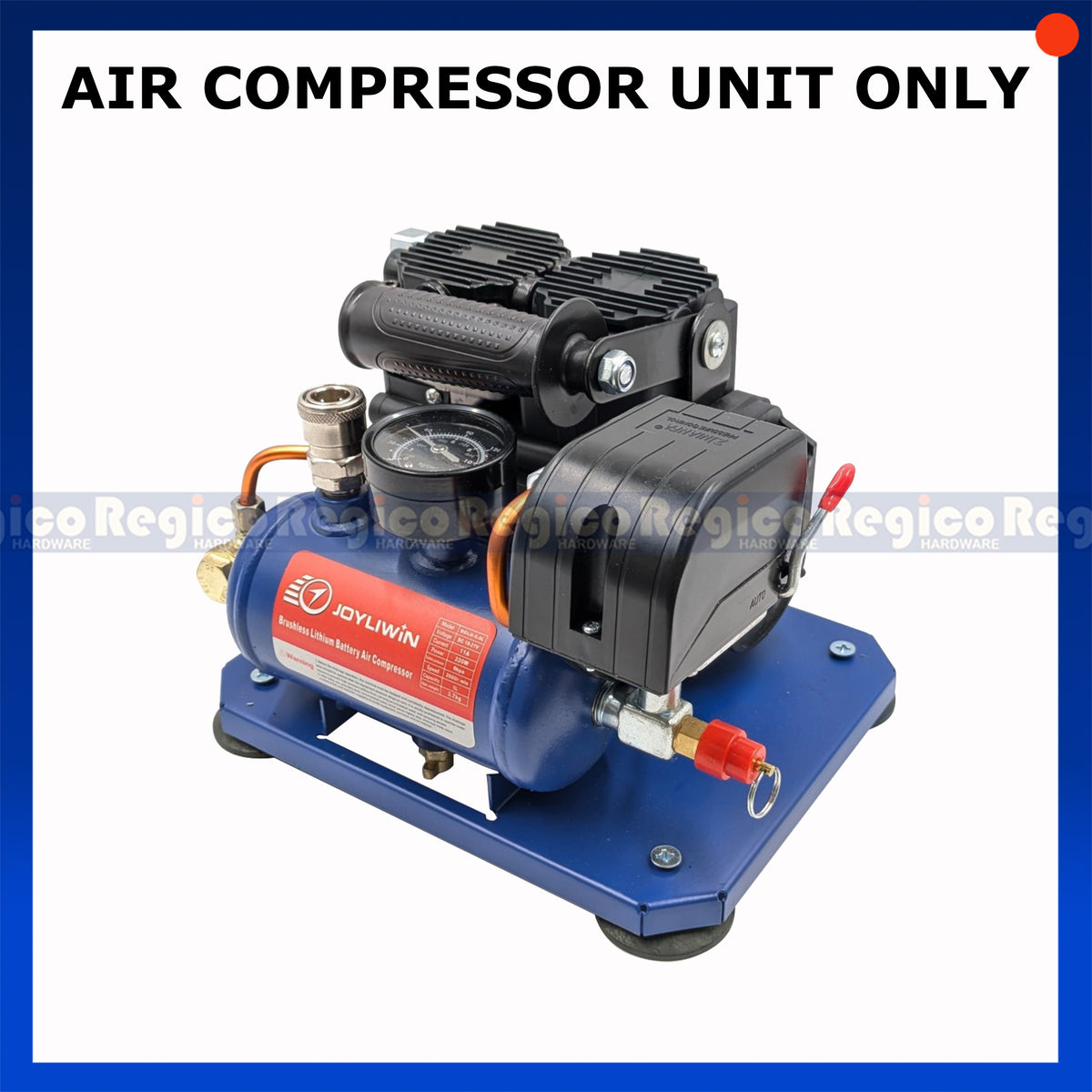 JOYLIWIN Cordless Air Compressor 18-21V | Portable Mini Air Pump | Battery Powered Air Compressor Regico Hardware (UNIT ONLY)