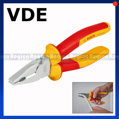 Bosch Standard & VDE Combination Plier 180mm Bosch Hand Tools 1600A02NE1 | 1600A01TH7