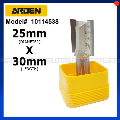 ARDEN 2 Flute 1/2 Shank Metric Straight Router Bit #0114