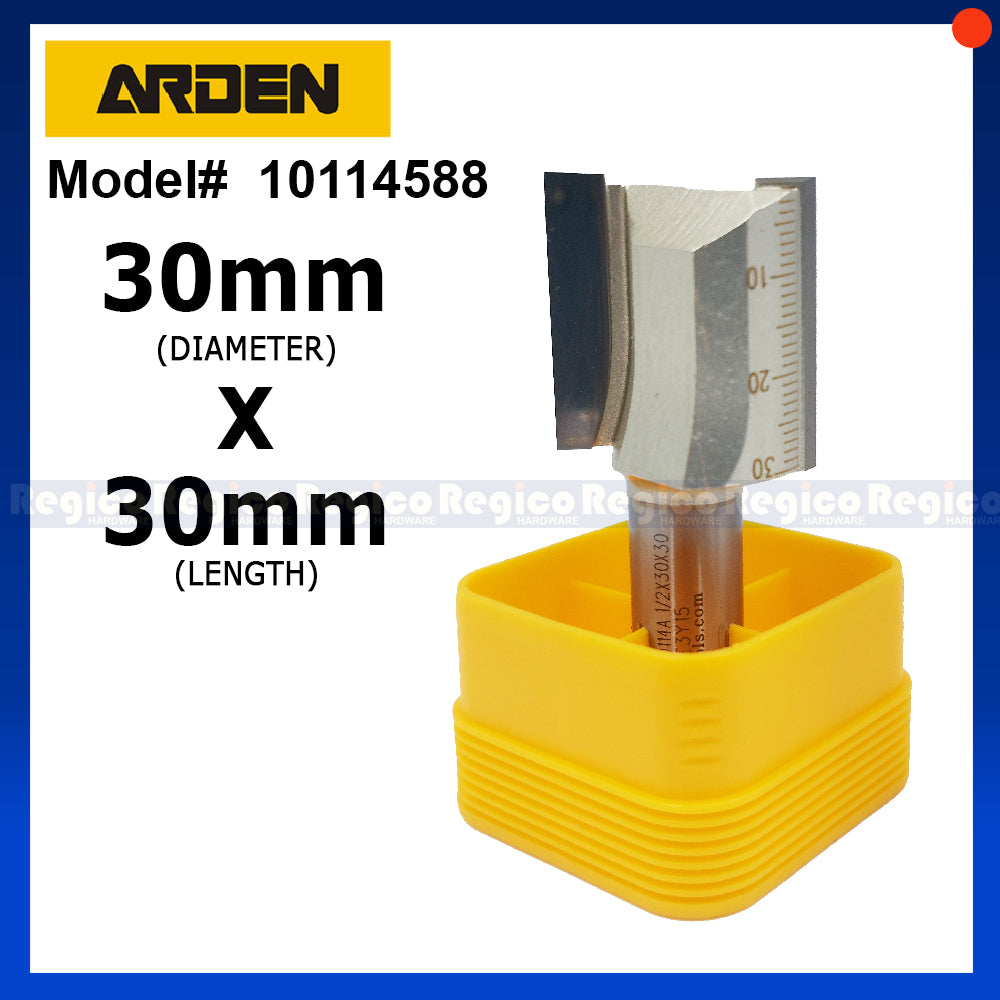 ARDEN 2 Flute 1/2 Shank Metric Straight Router Bit #0114