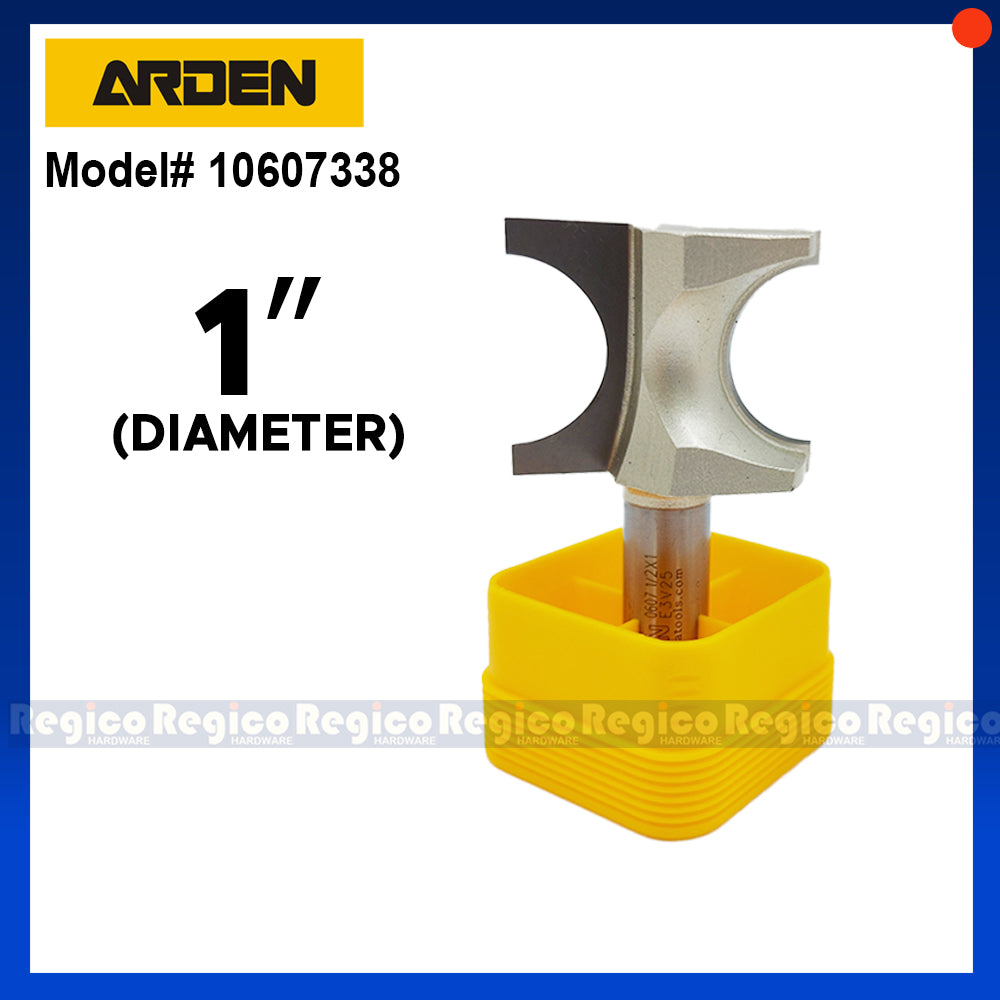 Arden #0607 1/2 Shank Bead Bull Nose Bullnose Router Bit