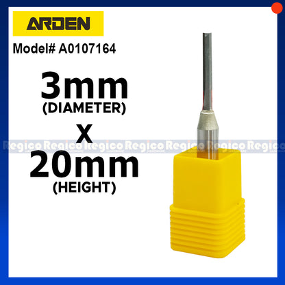 ARDEN 2 Flute 1/4  Shank Metric TCT Straight Router Bit #0107