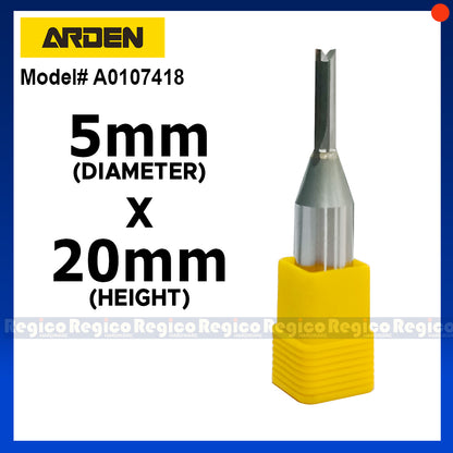 ARDEN 2 Flute 1/2 Shank Metric TCT Straight Router Bit #0107
