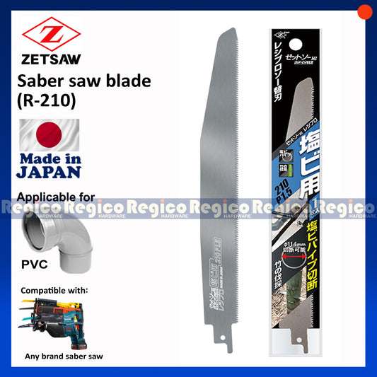 Zetsaw Pvc Reciprocating Saber Saw Blade R-210 (20102)