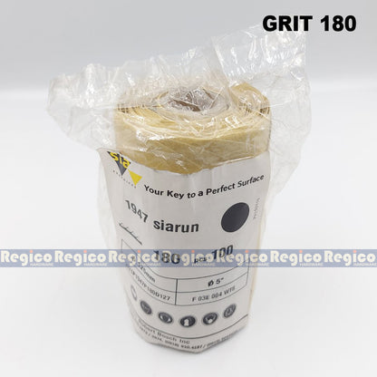 Sia 100PCS Adhesive 5 inch Sanding Disc for Orbital Eccentric Sander GEX 125 #1947