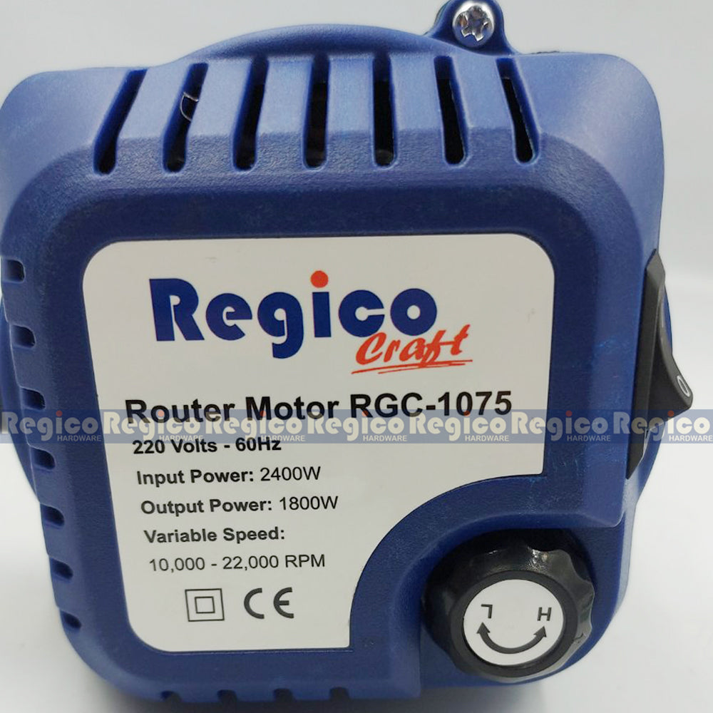 Regicocraft Variable Speed Router Motor #RGC-1075 Router Table Set