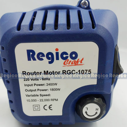 Regicocraft Variable Speed Router Motor #RGC-1075 Router Table Set