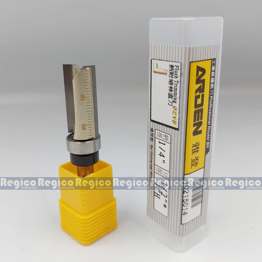 Arden 1/4 Shank Imperial Top Bearing Flush Trim Trimmer Bit For Woodworking #0215
