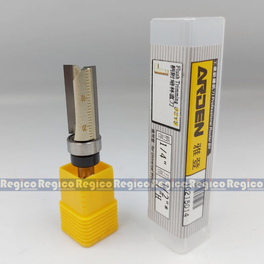 Arden 1/4 Shank Imperial Top Bearing Flush Trim Trimmer Bit For Woodworking #0215