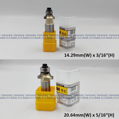 ARDEN #0602 1/2 Shank Round Over Beading Edging Ball Bearing Router Bit for Woodworking