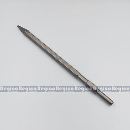 MOKUBA Pointed Chisel 17mm Hex Shank for Demolishing Chipping Hammer Gun Made in Japan
