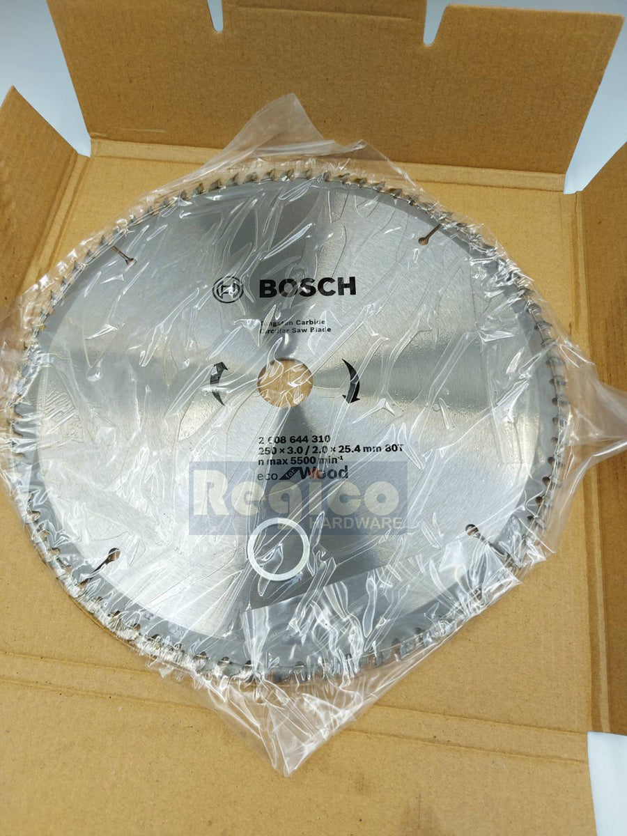 BOSCH 250mm 10 inches x 80T Eco For Wood Circular Saw Blade #44310 Bosch Acc