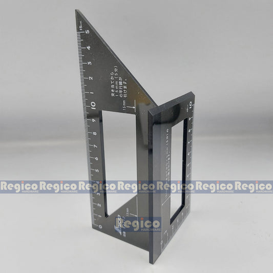 Shinwa 45° and 90° Polycarbonate Mitre Ruler Square Squala #62112