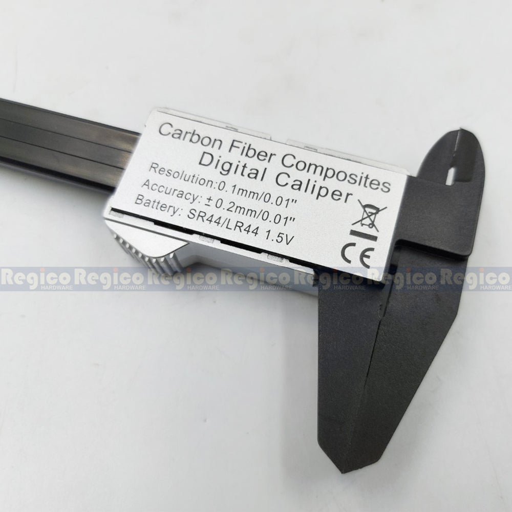 Regicocraft 150mm Carbon Fiber Digital Vernier Caliper Measuring Tool #00818