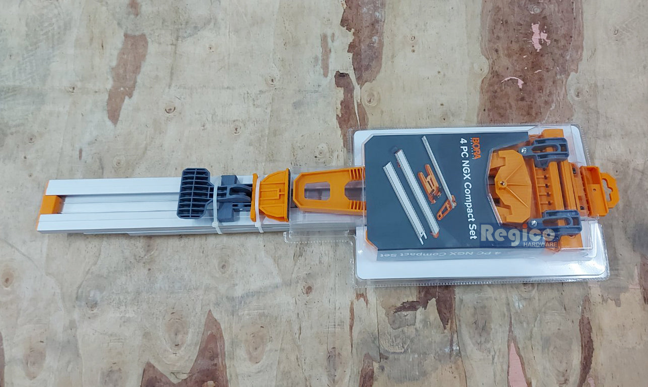 Bora NGX Compact Set Clamp Edge Combo Kit Rip Guide and 24" Guide Rail and 25" Extension Rail 544300