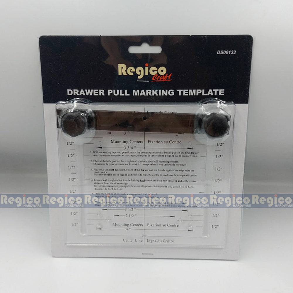Regicocraft Drawer Pull Marking Template #00133