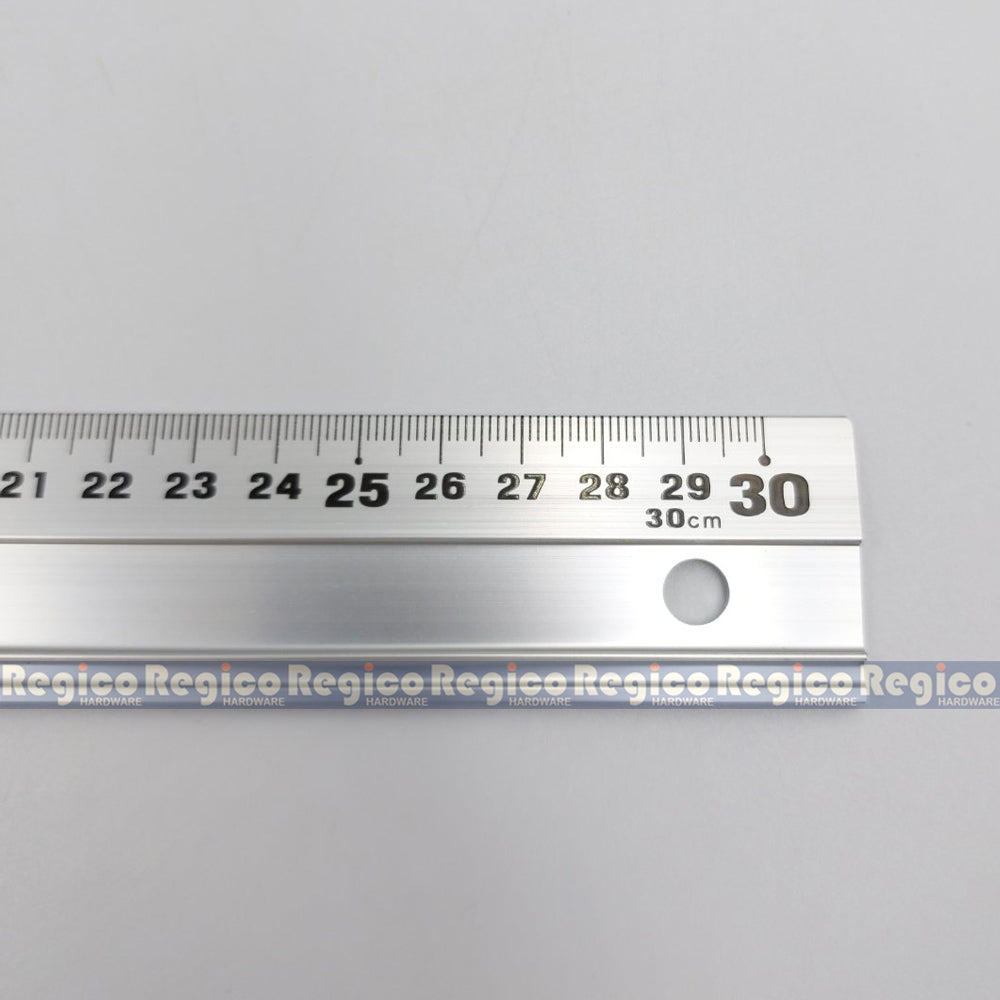 Shinwa Aluminum Straight Ruler Non-Slip Ruler