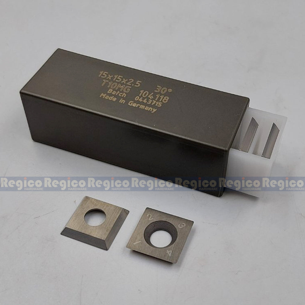 Exmac 10pcs Tungsten Carbide Insert Blade made in Germany for Exmac Jointer & Planer