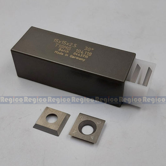 Exmac 10pcs Tungsten Carbide Insert Blade made in Germany for Exmac Jointer & Planer