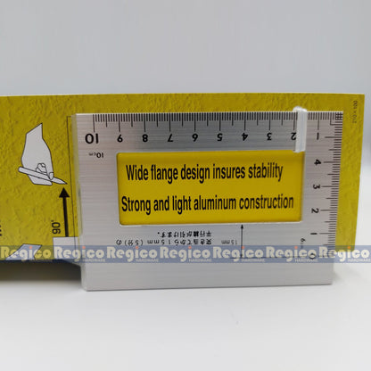 Shinwa #62113 Aluminum Woodworking Layout Gauge 45 Degree 90 Degree Made in Japan Scribe Mark T-Type Ruler Square Layout Miter Line Gauge Carpenter