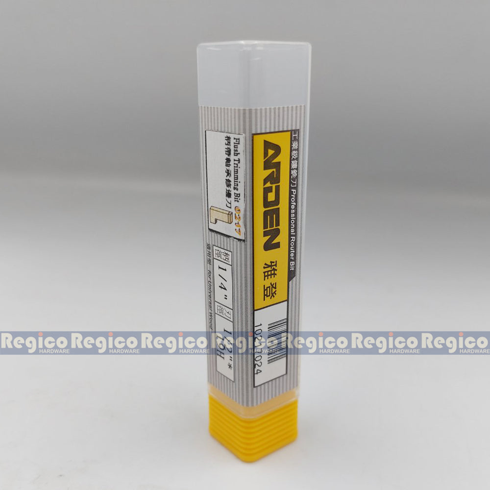 Arden 1/4 Shank Top Bearing with Bottom Cut Flush Trim Trimmer Router Bit For Woodworking #0217