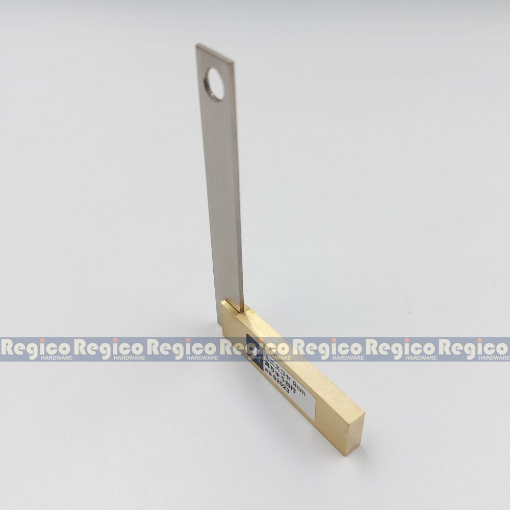 Shinwa Mini Precision Square Tri Square with Brass Base Carpenter Square