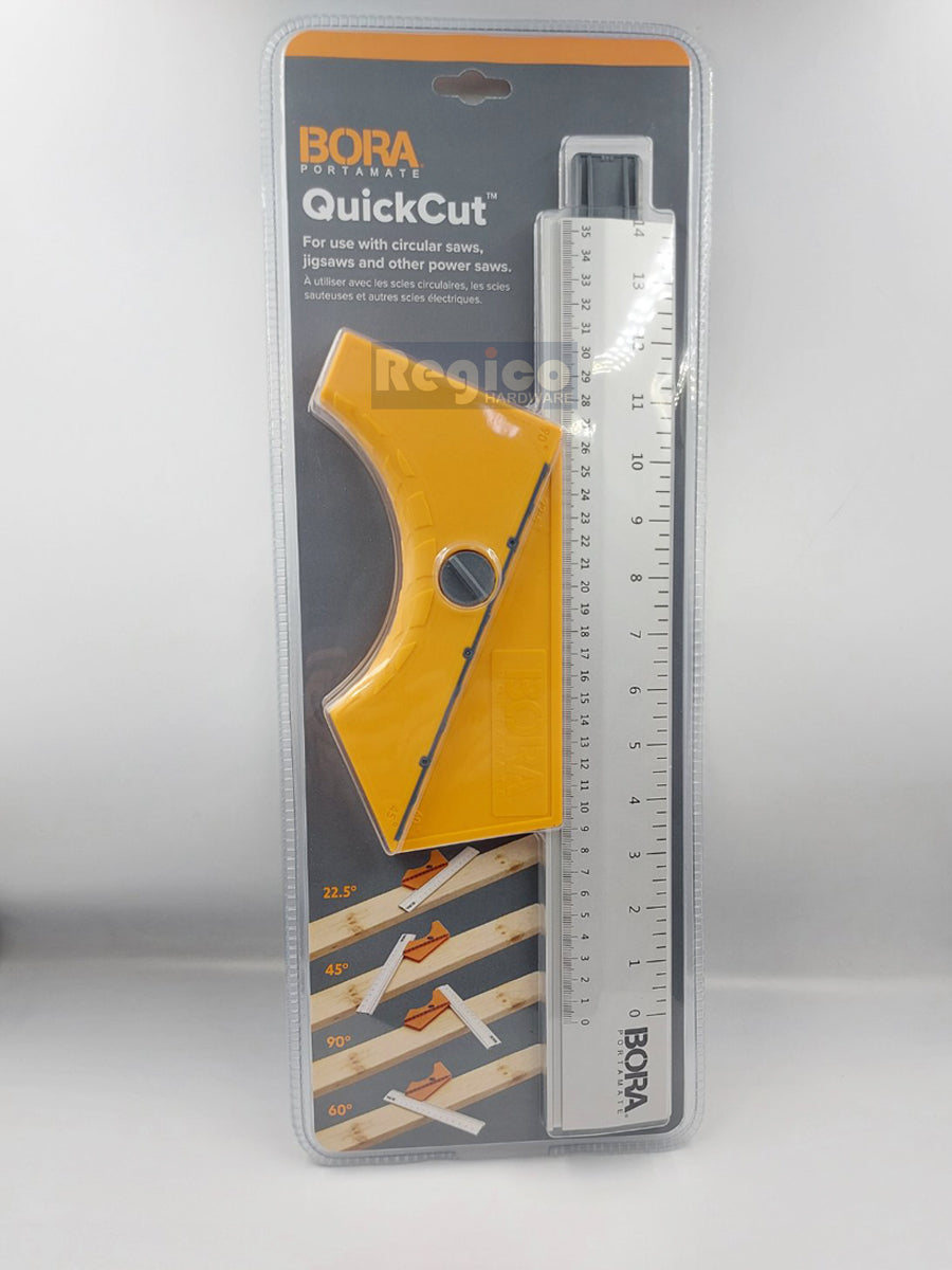 BORA QuickCut Circular Saw Guide with Rail & Angle Assist Woodworking Track Saw System 530416