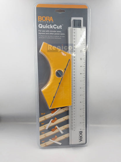 BORA QuickCut Circular Saw Guide with Rail & Angle Assist Woodworking Track Saw System 530416