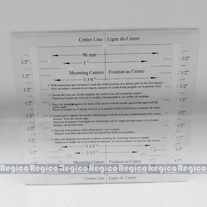 Regicocraft Drawer Pull Marking Template #00133