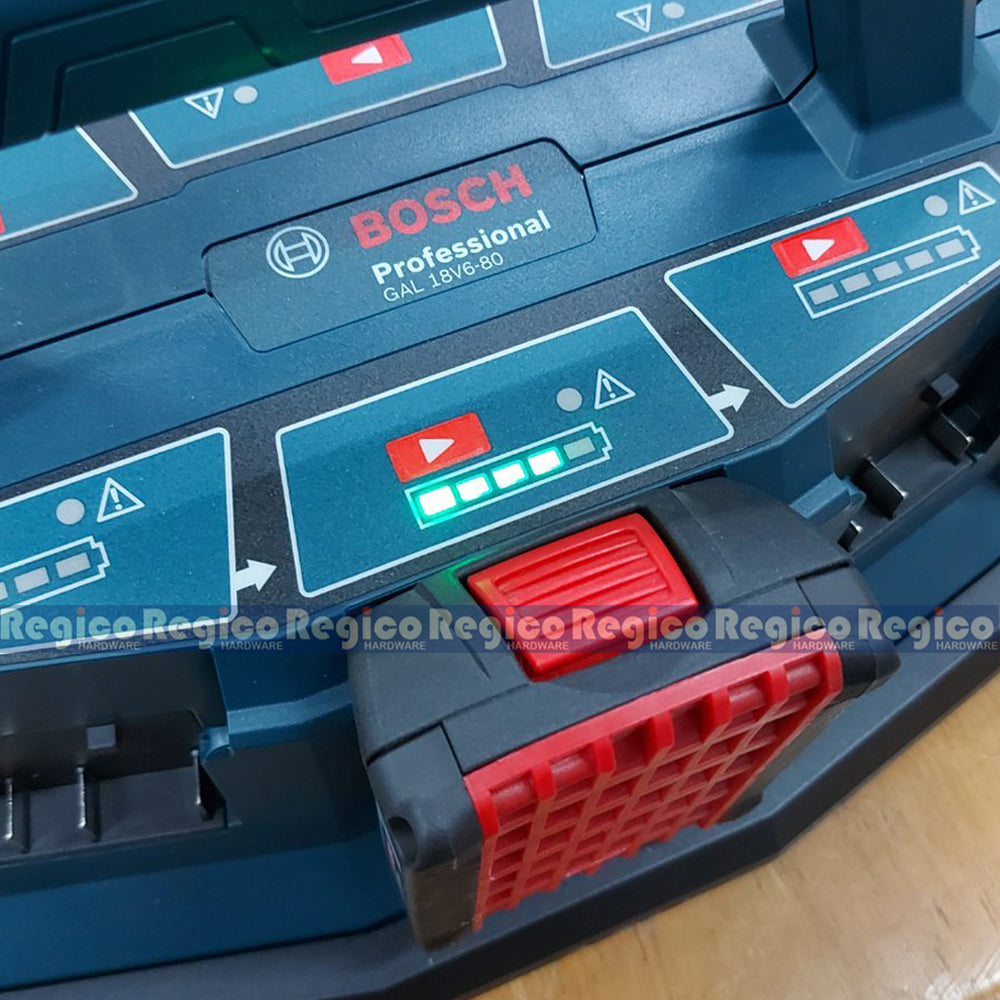 Bosch GAL 18v6-80 Multi Station 6-Bay Battery Fast Charger Bosch Cordless 18v Accessories